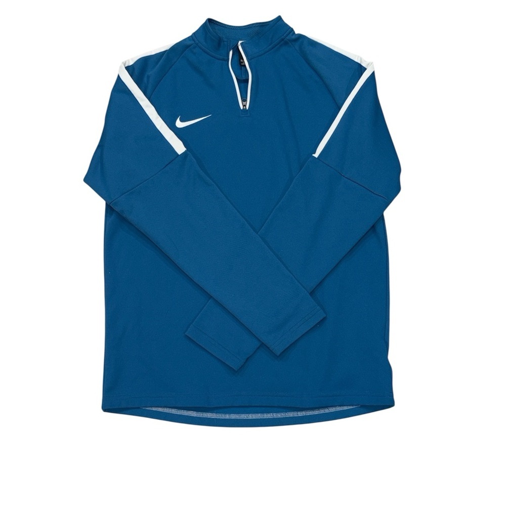 170. Vintage Y2K Nike Dri-Fit Golf Tiger Woods Men Blue Quarter-Zip Top Size XL